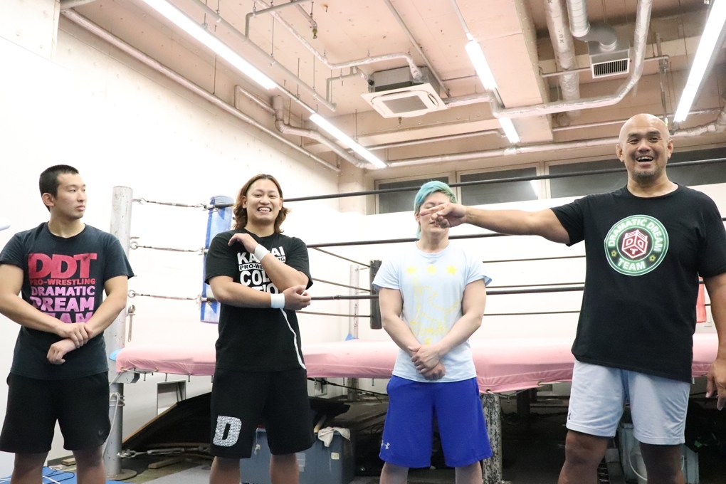 【本日の公開練習】秋山軍（仮）、7・23後楽園での「オールアウト」との全面対抗戦に向け視界良好！ 初の合同練習で結束力深めた！ DDT