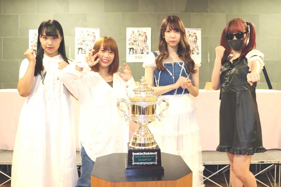 記者会見 東京プリンセスカップ準決勝の組み合わせ決定 顔面骨折の伊藤が優勝宣言 このくらいハンデがあった方が燃える 瑞希は3連覇へ 伊藤さんに超えられるわけにはいかない まゆゆ になりたい未詩 先輩方がたくさんいるなかで ちゃんと結果を残して