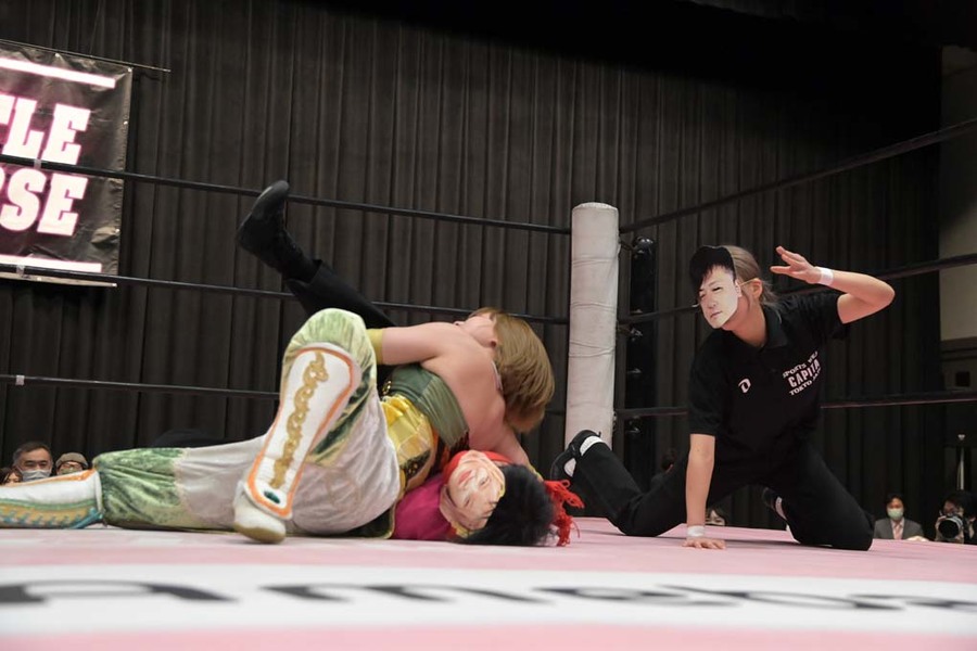 TJPW Yuka Sakazaki, Pom Harajuku, Kiso Daisuke